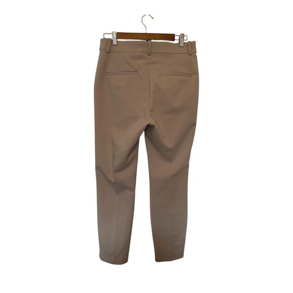 H&M Womens 10 Neutral Beige Business Office Stretch Ankle Trouser Pants Normcore - Picture 4 of 8